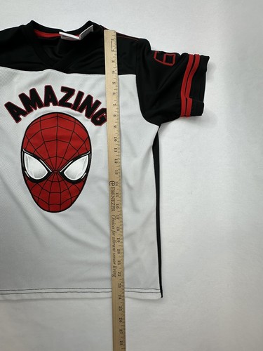 Amazing Spiderman 2 Marvel Comics #62 Football Jersey Shirt Boys Size Large - Picture 9 of 10