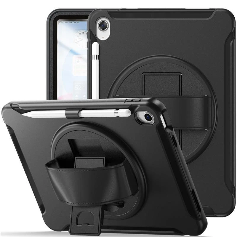 Rugged Shockproof Stand Case For iPad 10th Generation 10.9 iPad 5th 6th Mini Air - Image 3 of 4