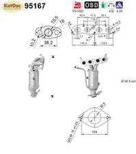 ✅ Katalysator für Toyota Auris/Corolla/Yaris, 1.3, 73kW, Euro 6