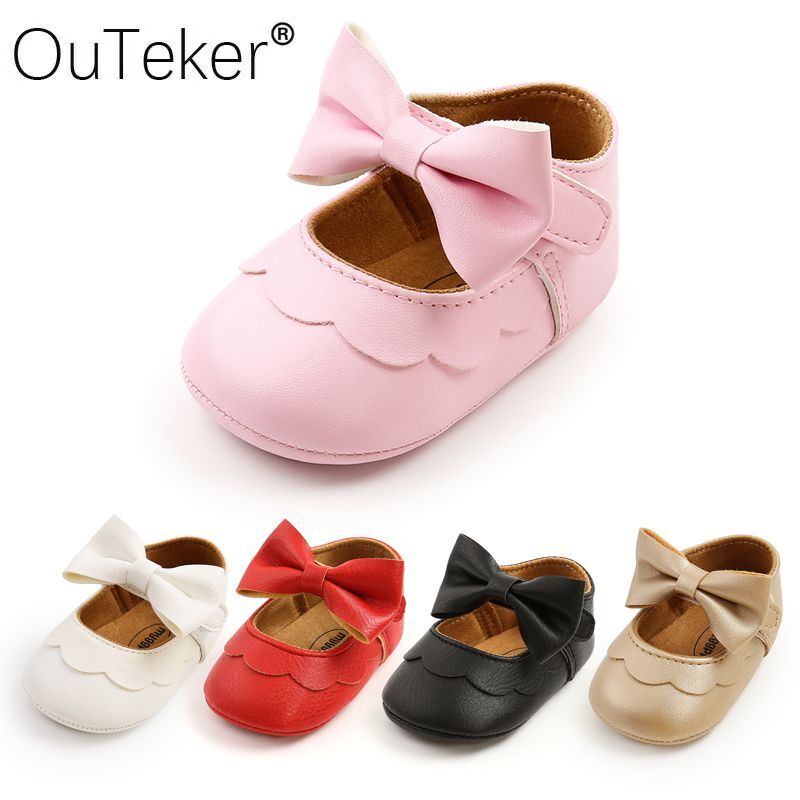 PANTOFOLA D’ORO Scarpe con fiocco neonato bambino bambina principessa festa bambini pantofole pre walker