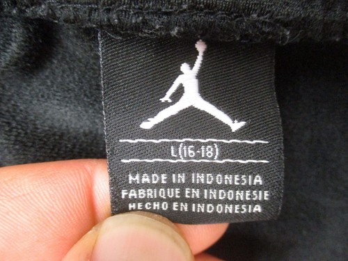 Air Jordan Size L (16-18) Girls BLK Stretch Waist Pocket Pull On Track Pants 798 - Picture 7 of 9