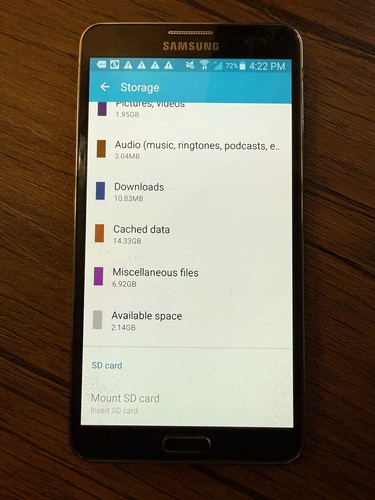 EUC Samsung Galaxy Note 3 N900V 32GB Verizon 5.7" Smartphone Cell Phone - Afbeelding 6 van 9