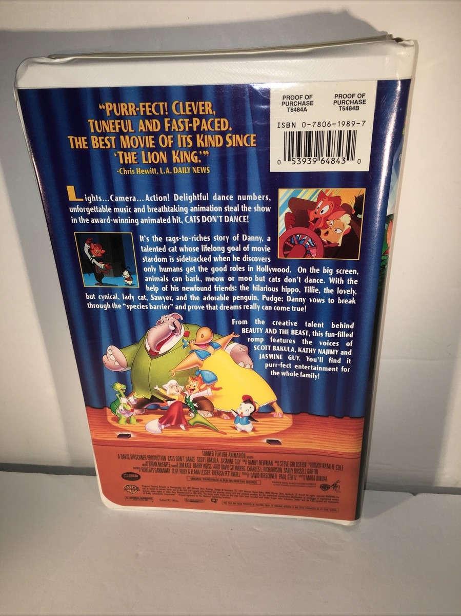 超貴重 ムスタングス ライブイン エル・カミーノ　 VHS Cats Don't Dance VHS Clamshell Scott Bakula Jasmine Guy Musical