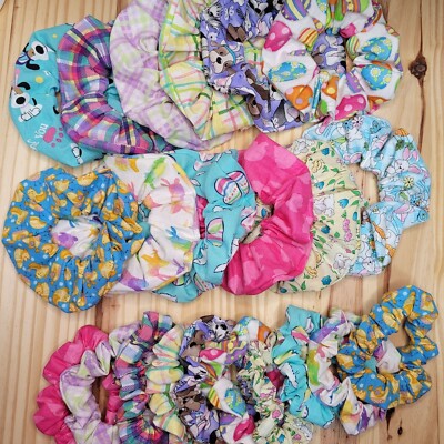 Easter Scrunchies | Handmade in the USA | Long Lasting Premium Silicone Elastic