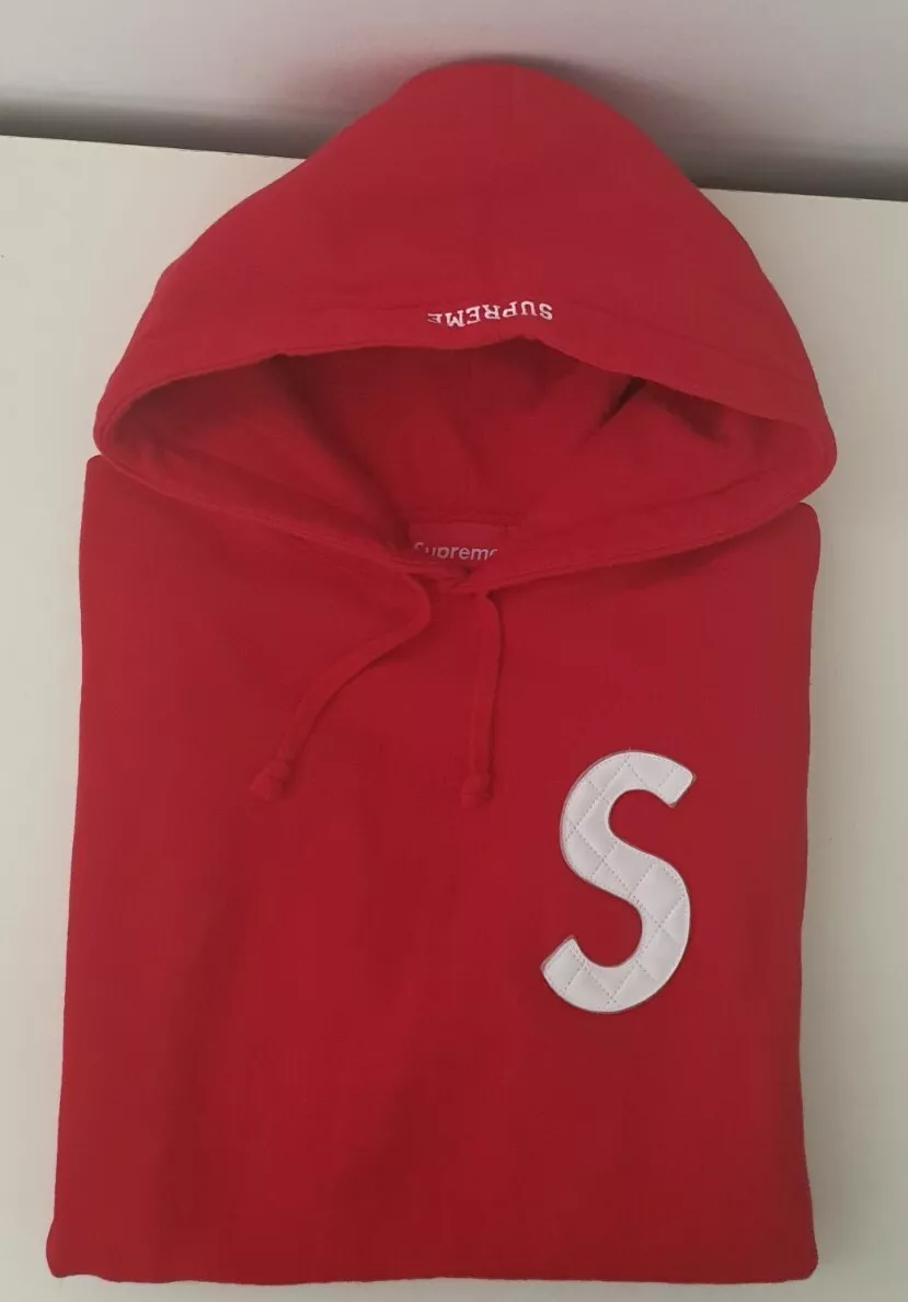 SS20 Supreme S Logo hooded sweatshirt size M medium red hoodie