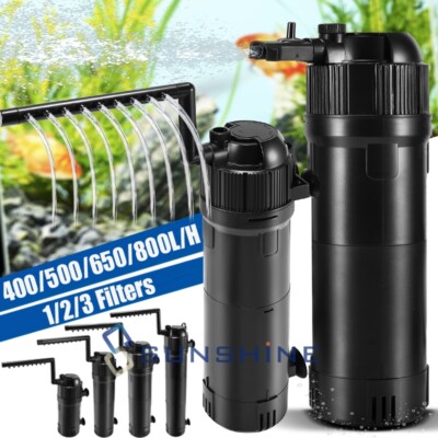 Aquarium UV Submersible Pump Filter for Green Water Algae Clean Oxygen Waves