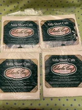Charles Craft 14ct AIDA SHORT CUTS ~ 6 Pcs -2  Each White, Ivory,Antique White