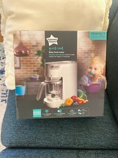 Tommee Tippee Quick Cook Baby Food Maker White steams/blends homemade meals.