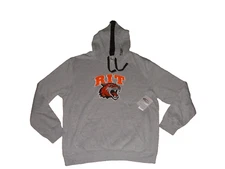 RIT Tigers Embroidered Stadium Athletics Hoodie Sz L Rochester NY New With Tags