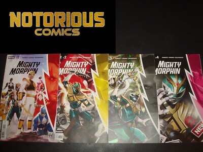 Mighty Morphin 1 2 3 4 Complete Comic Set Boom Power Rangers EXCELSIOR BIN