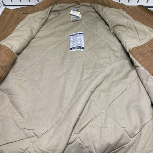 Carhartt FR Jacket Mens XL Flame Resistant FRJ195 Quilt Lined Canvas HRC 4 - Picture 10 of 15