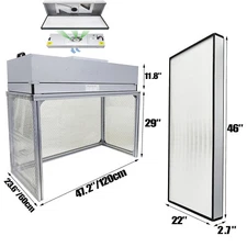 Vertical Laminar Flow Hood Air Flow Clean Bench Dust Free Room Workshop 110V