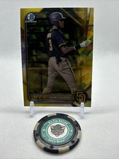 2022 Bowman Chrome James Wood Yellow Sapphire Prospect #13/50 Padres