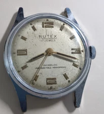 Vintage Jos. A. Taigman Co RUTEX 17Jewel Felsa 465 Swiss Manual Wind Watch