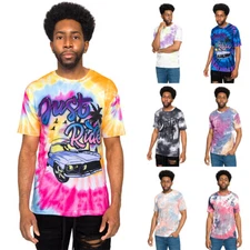 Victorious Men's Essential Pastel And Haze Tie Dye T-Shirt TS7429 TS7433 TS7421