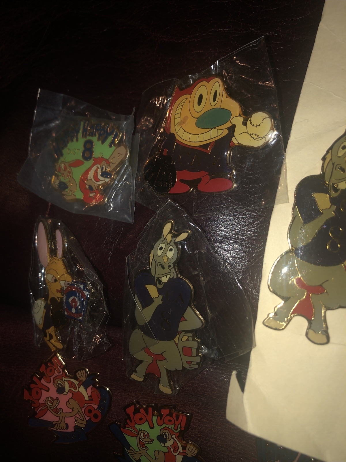 15 Qty Nickelodeon Ren and Stimpy Lapel Enamel Pin Nick Baseball Sports