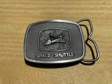 Vintage 1981 Buckle Connection Nasa Space Shuttle Belt Buckle