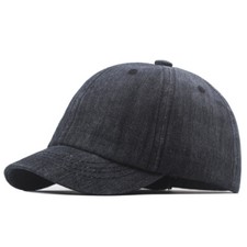 Men Casual Short Brim Denim Baseball Cap Hat Outdoor Adjustable Trucker Sun Hat