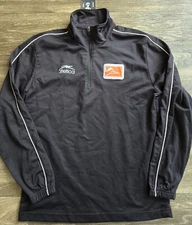 Atletica Correcaminos UAT 1/4 Zip Training Pullover Sweater Mens Black Sz Small 