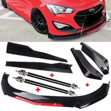 Front Rear Bumper Lip Spoiler Splitter Body Kit Side Skirt For Hyundai Genesis
