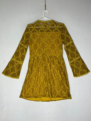 green emerald velvet dress Yellow Fit And Flare Dress Drop Waist Mini main image 1