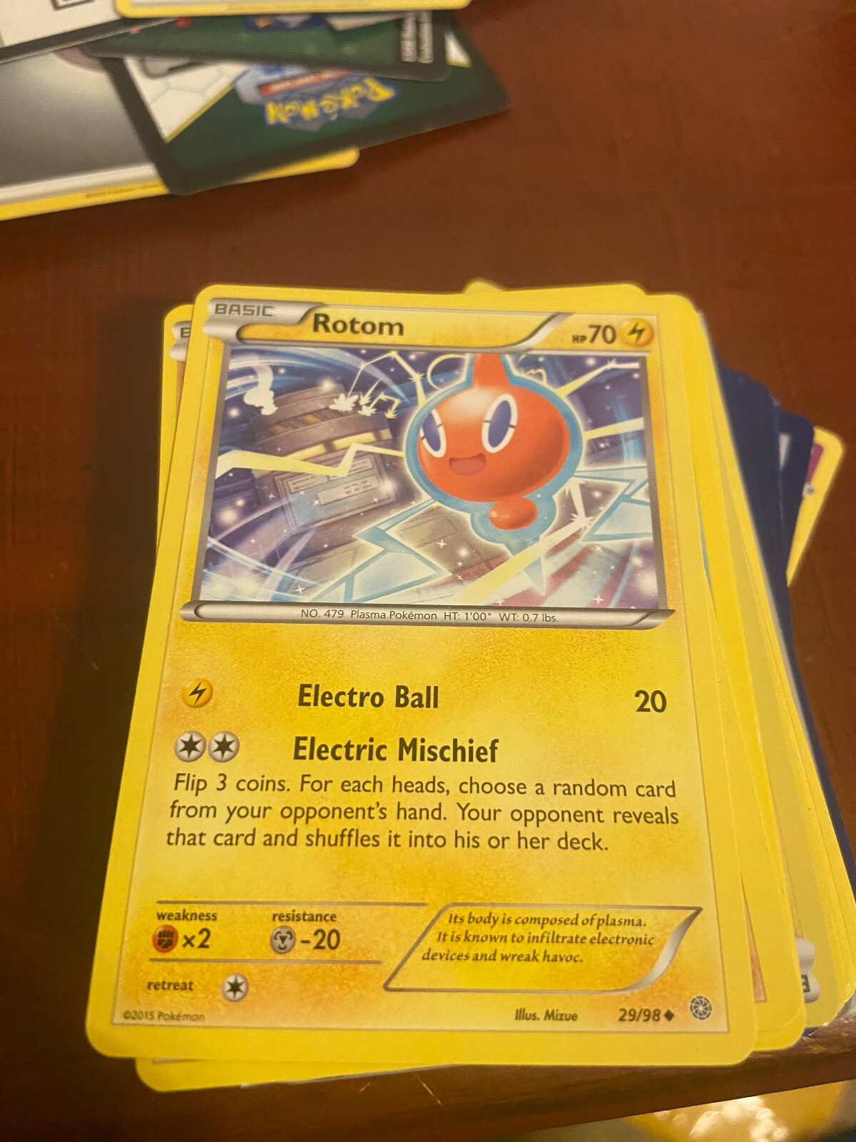 Rotom 29/98 Uncommon Regular Ancient Origins Pokemon Card - NM Near Mint