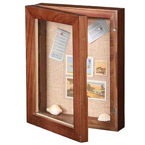 6x8 Shadow Box Frame 5x7 Display Area with Glass, Small Shadow Box Frame with