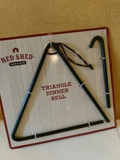 Metal Triangle Dinner Bell by Red Shed - Farmhouse Decor