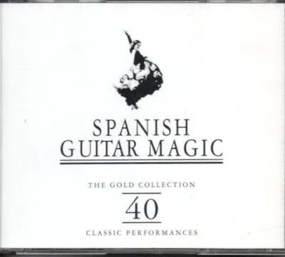 Various Spanish Guitar Magic 2xCD, Comp, Fat 1996 Classical, Flamenco (NM or M- 