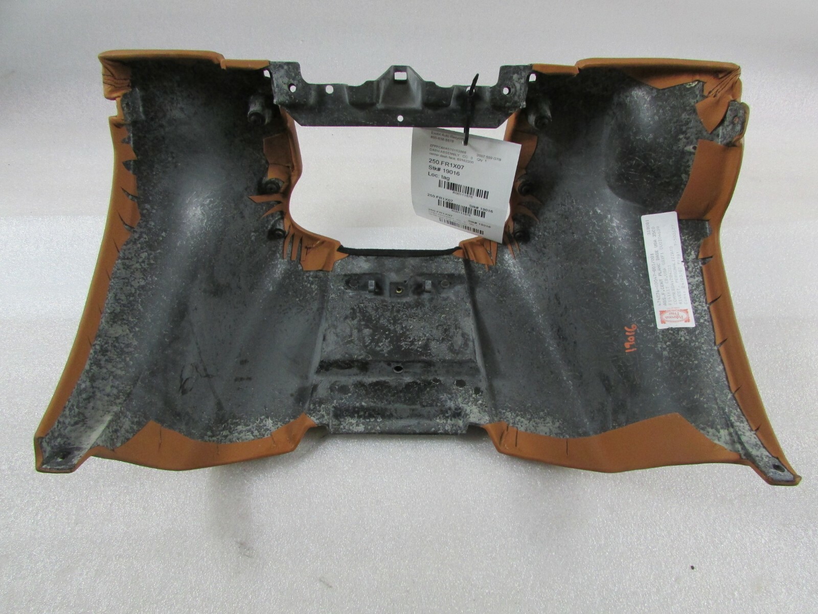 Ferrari 599 GTB, Center Dash Face Panel, Cuoio, Used, P/N 69162200