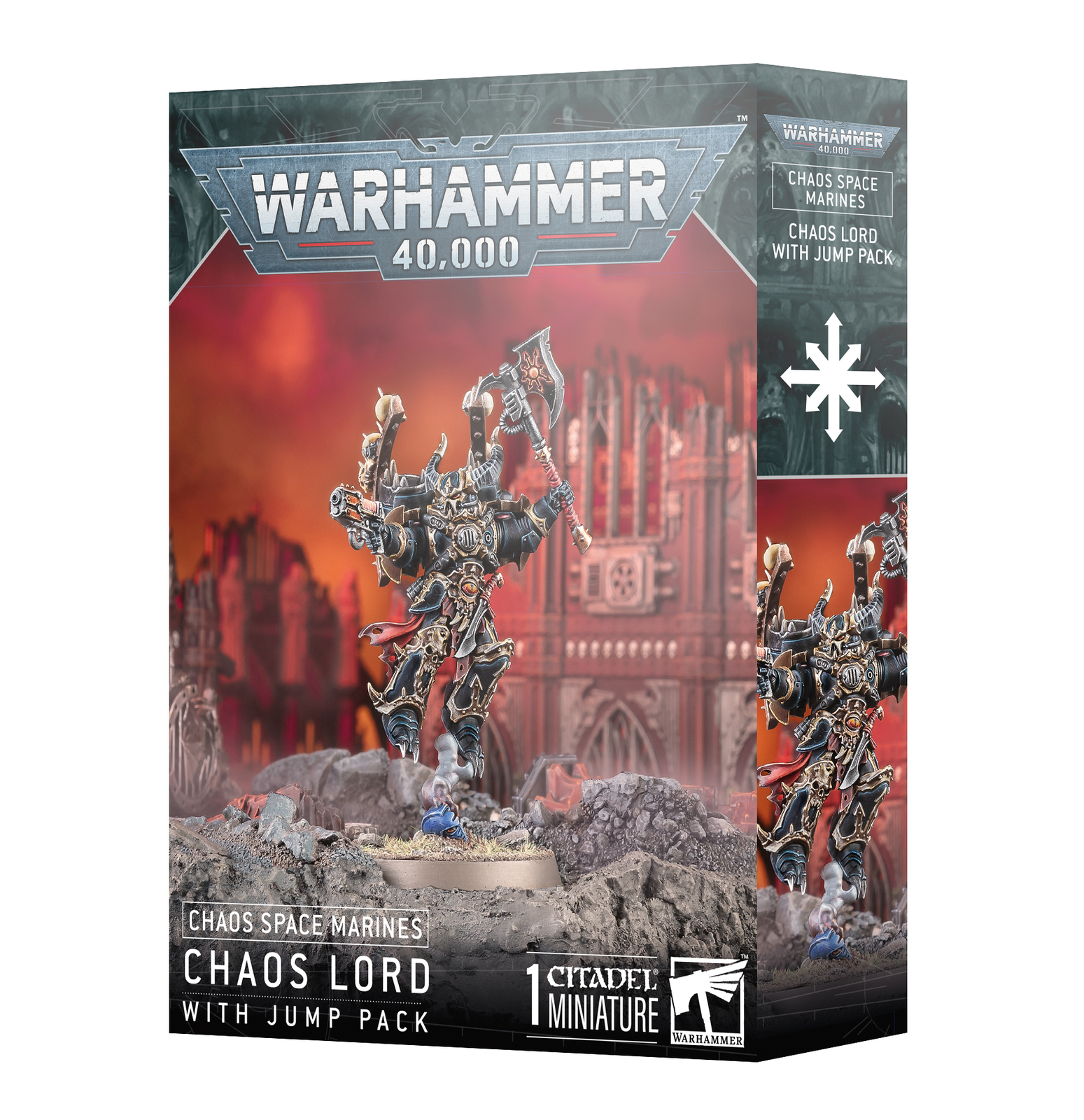 Warhammer 40K Космический десант Хаоса Повелитель Хаоса с новым прыжковым ранцем GAW43-101 6890₽