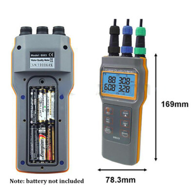 AZ86031 Dissolved Oxygen Tester PH Meter DO Meter Conductivity Salinity ...