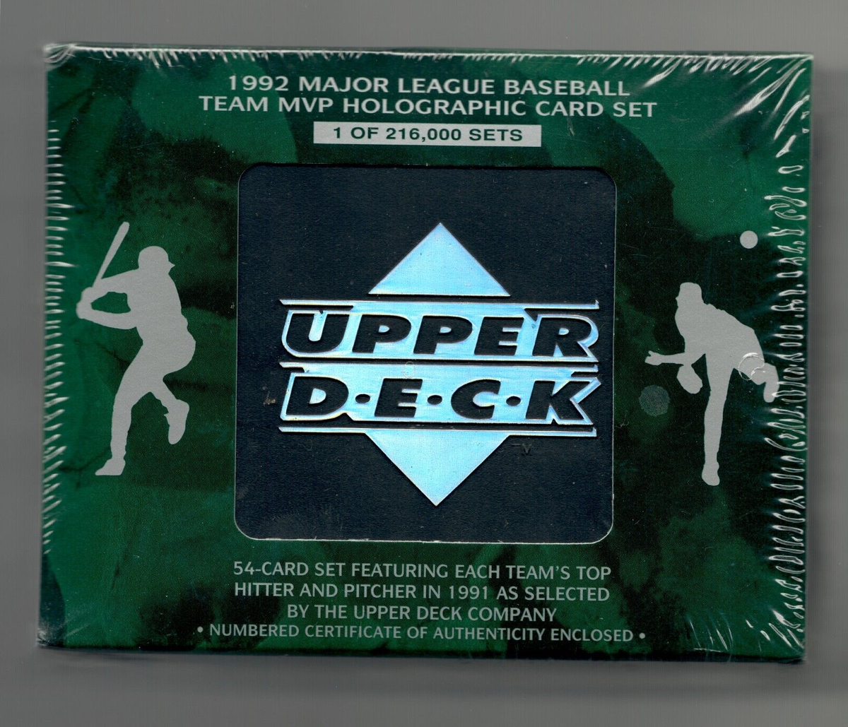 1992 upper deck baseball team mvp holographic card set Upper Deck 1992 MLB mvp holographic card set (2 + card holder)