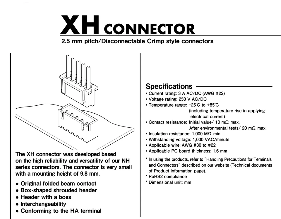 JST-XH 2.5 2.54mm Stecker inkl. 15cm Kabel + XH Buchse 2 3 4 5 6 7 8 9 10 11 Pin - Bild 2 von 4
