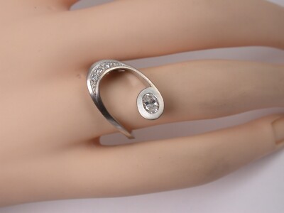 Traumhafter Designerring Weißgold - Ehinger Schwarz