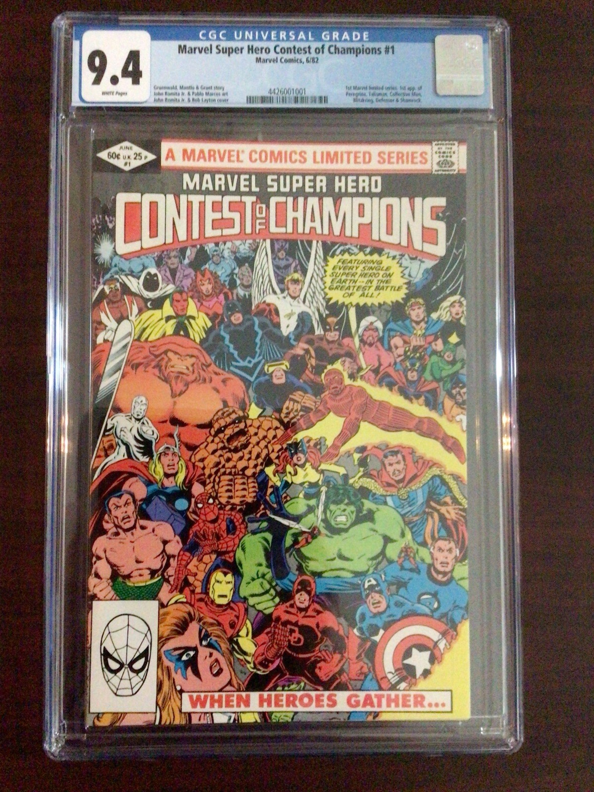 CGC 9.4 Contest Of Champions 1 XMen Avengers White Pages eBay