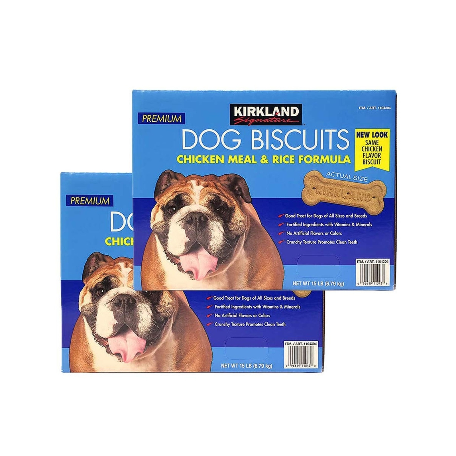 Kirkland Signature Premium Dog Biscuits Chicken Meal & Rice Formula 15