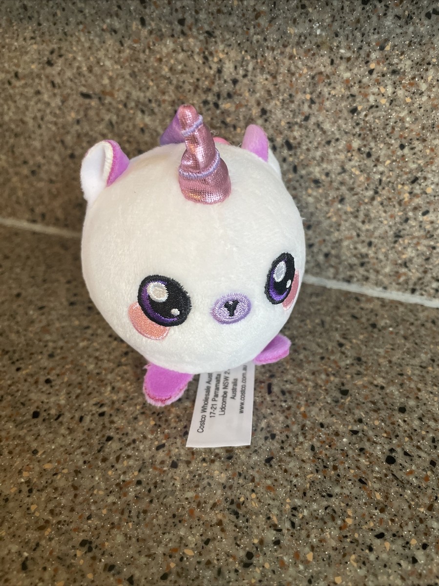 Squeezamals UNICORN Plush Stuffed Animal clip buddy backpack