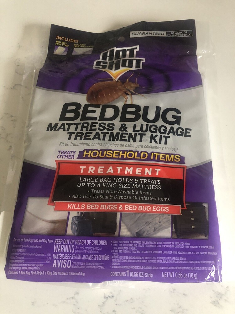 Hot Shot Bedbug Treatment Kit for Mattress and Luggage All Sizes Up to King