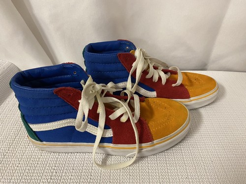 Vans Off The Wall Sk8 Hi Skateboard Shoes Multicolor Color Youth Size 3 - Picture 5 of 7