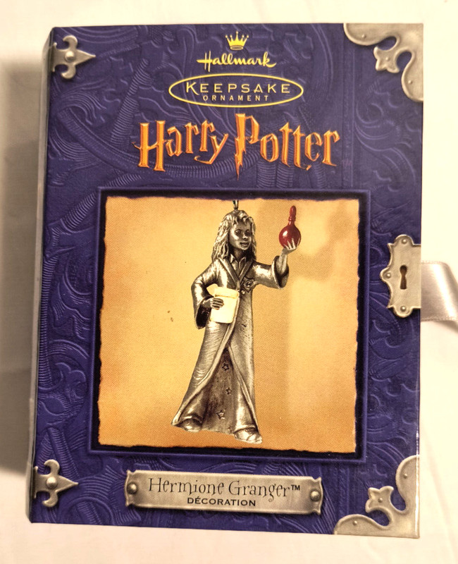 Hallmark Ornament Hermione Granger Harry Potter Pewter 2000 NIB