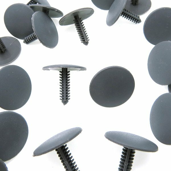 100-Piece 1/4" Hole Plastic Push Fastener Clips - Universal Fit For Hyundai Bumpers & More