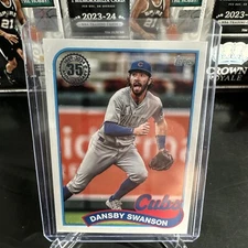 Dansby Swanson 2024 Topps Series 2 35th Anniversary #89B2-17 1989 Chicago Cubs