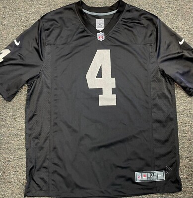 LAS VEGAS RAIDERS DEREK CARR #4 MENS AUTHENTIC NIKE XL GAME JERSEY