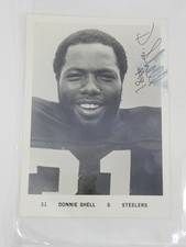 Donnie Shell Autograph Signed Team Issued 5x7 Photo Steelers GUARANTEED REAL