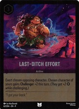 Last-Ditch Effort Foil 62/204 Fabled Disney Lorcana