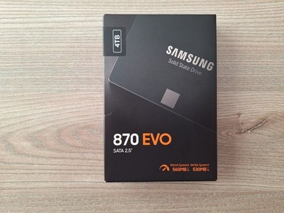Samsung SSD 870 EVO 4TB / SATA III / 2,5'' / V-NAND / MZ-77E4T0B/EU /  TOP 