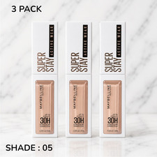 3 PACK Maybelline 30 Hour  Super Stay Active Wear Concealer # 05 - NEW SEALED