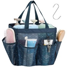 Mesh Shower Caddy Portable, Upgrade Deeper 7 Pockets Shower Bag Basket Tote f...