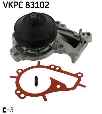 WATER PUMP ENGINE COOLING VKPC 83102 FOR CITROËN C3/III/Van/AIRCROSS/ORIGIN 1.2L - Picture 2 of 13